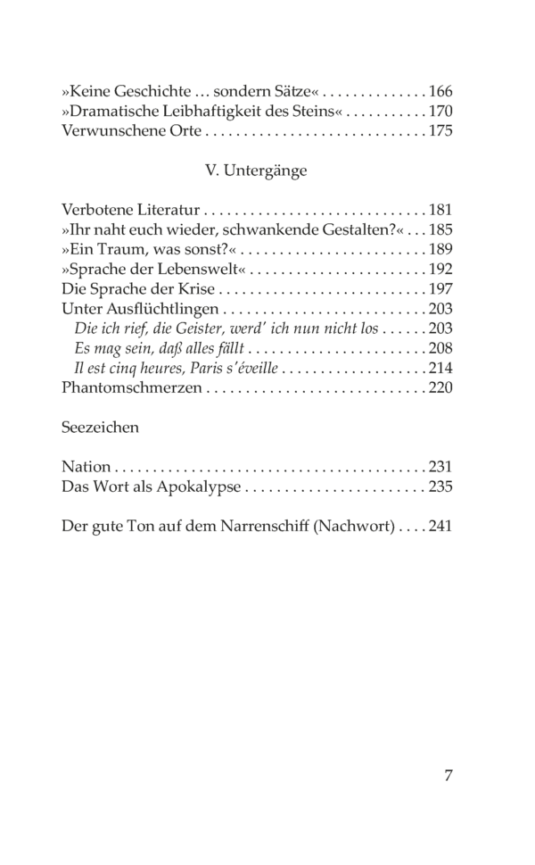 9783942605151-Inh_Seite_3 Fackelmann, Christoph: Der gute Ton auf dem Narrenschiff