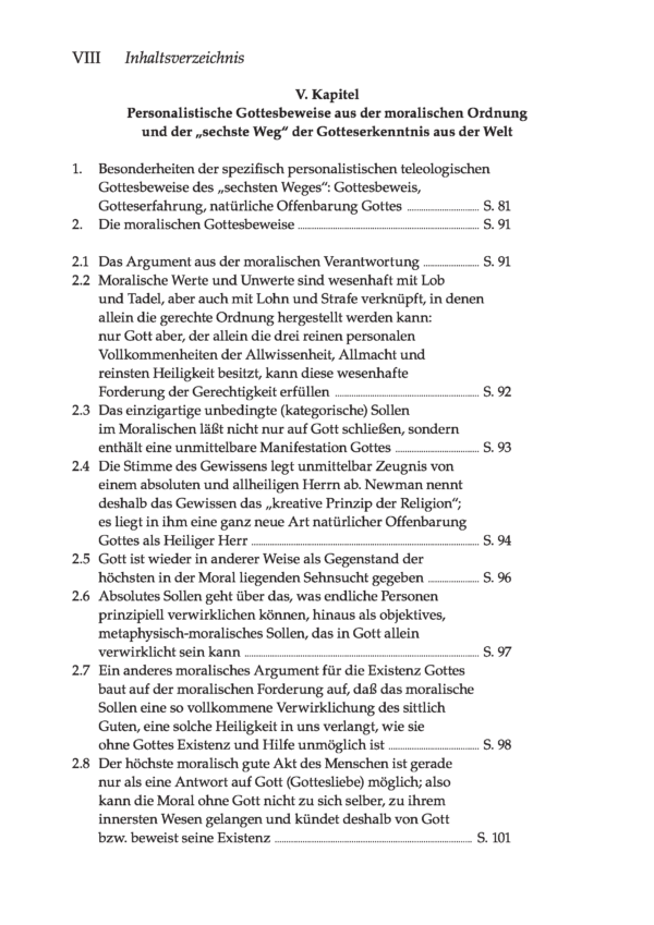 Seifert_Inhaltsverzeichnis_14012021_DEF_Seite_4 Seifert, Josef: Erkenntnis des Vollkommenen. Wege der Vernunft zu Gott; 2. Auflage