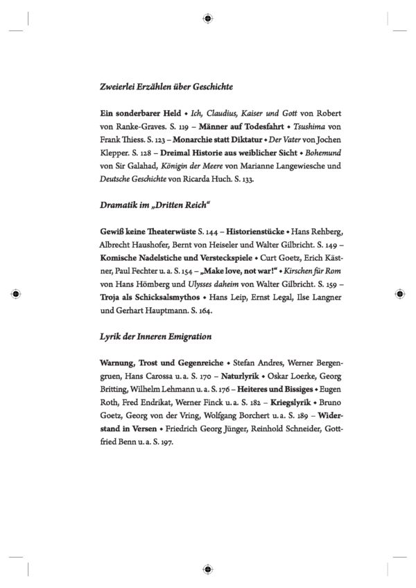 Scholdt_Schlaglichter_Inhaltsverz_Seite_2 Scholdt, Günter: Schlaglichter auf die „Innere Emigration“
