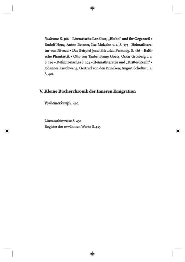 Scholdt_Schlaglichter_Inhaltsverz_Seite_4 Scholdt, Günter: Schlaglichter auf die „Innere Emigration“