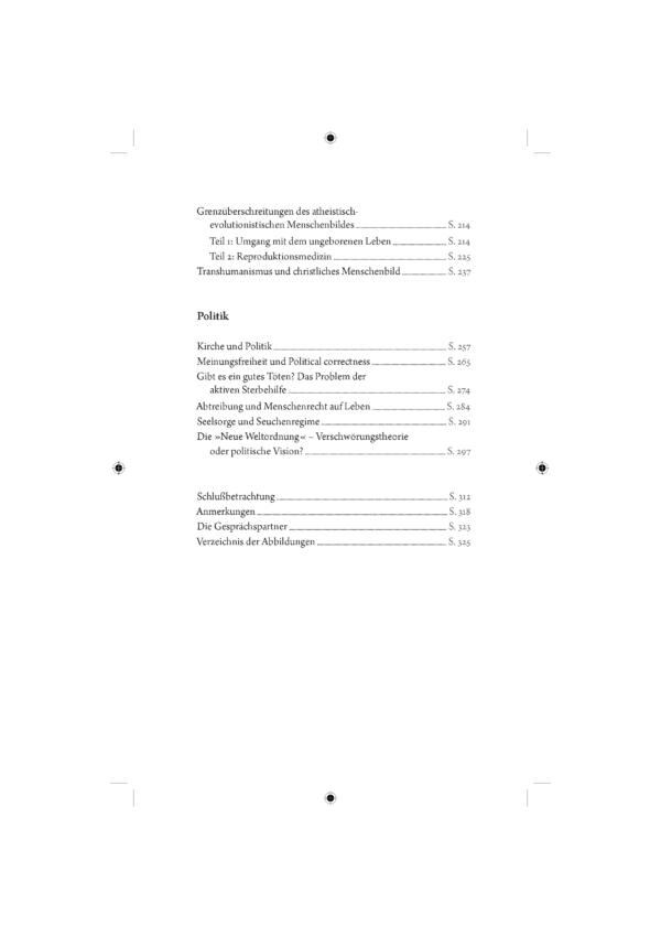 MuellerRilinger_Gespraech_Inhaltsverzeichnis_Seite_2 Müller, Gerhard Ludwig Kardinal; Rilinger, Lothar C.: Der Souverän der Kirche ist Gott. Gespräche über Kirche, Philosophie und Politik